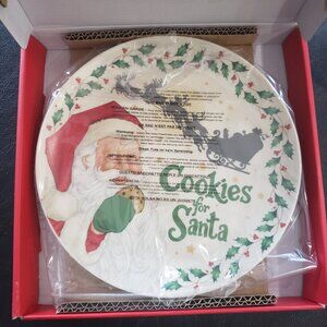 Brand New in Box! Lenox Cookies for Santa Plate